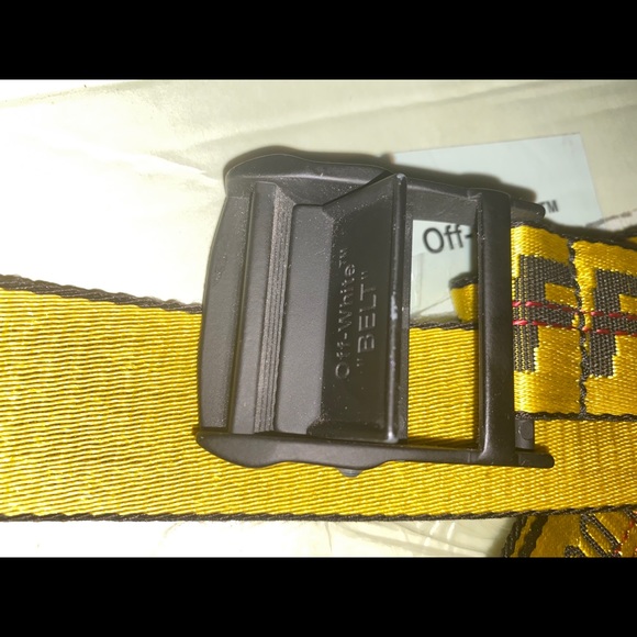 COPY - OFF-WHITE industrial belt Yellow/Black